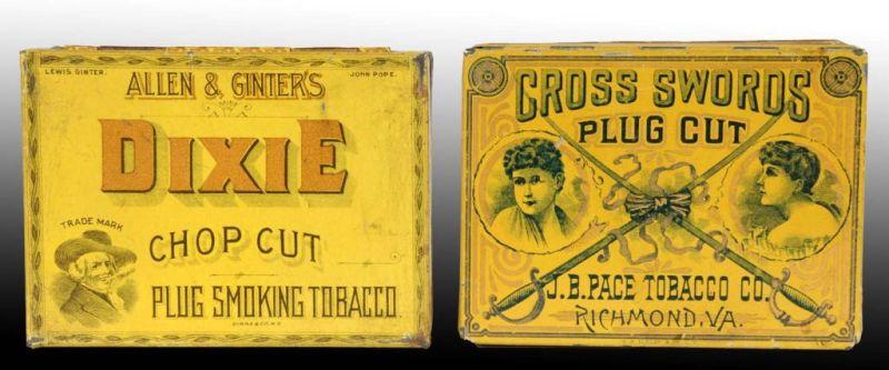 Appraisal: Lot of Tobacco Tins Description Includes one Dixie square corner