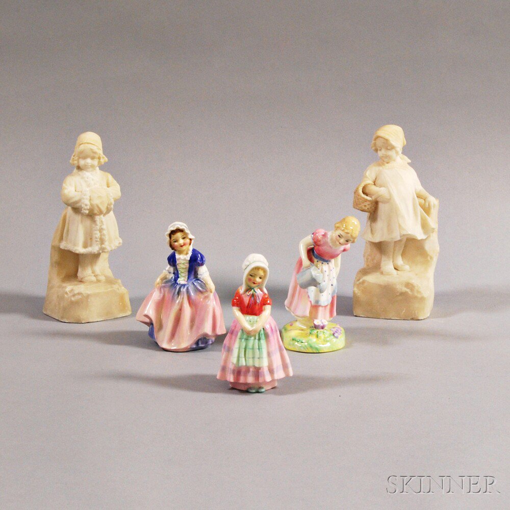 Appraisal: Five Figures three Royal Doulton figures Dinky Do Mary Mary