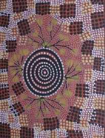 Appraisal: Billy Stockman Tjapaltjarri born circa Wild Potato Dreaming circa acrylic