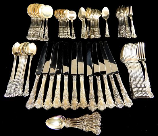 Appraisal: STERLING Gorham Buttercup flatware along with six other Whiting pieces