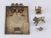 Appraisal: Miniatures A Chinese silver room layout with sideboard seats etc