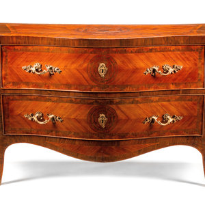 Appraisal: A Neapolitan Gilt Bronze Mounted Marquetry Commode th Century Height