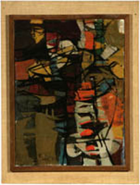 Appraisal: Abstract composition by Grant oil Abstract composition by Grant oil