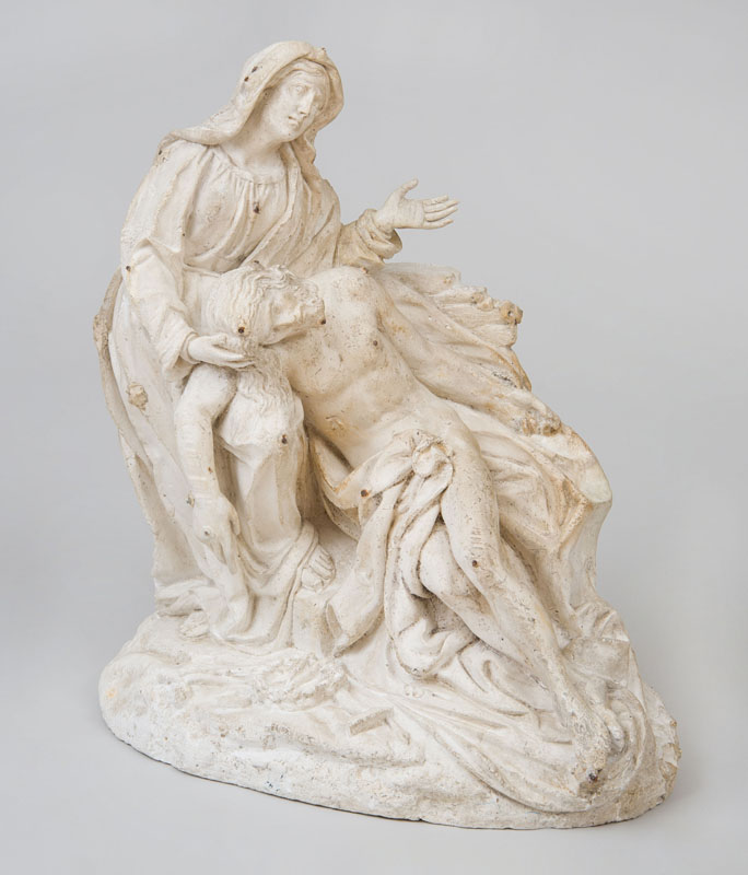 Appraisal: ITALIAN SCHOOL POSSIBLY ANTONIO MONTAUTI - PIETA Plaster x x