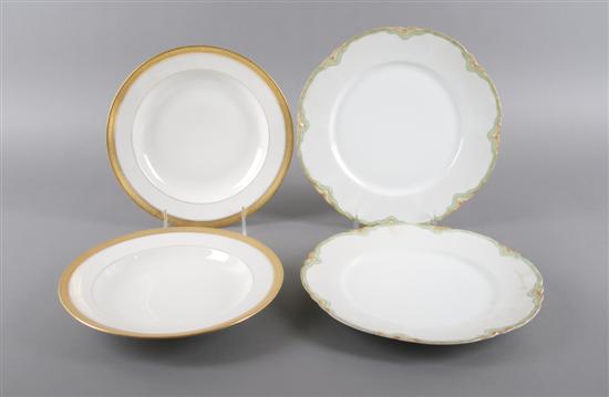 Appraisal: Two Sets of Limoges Plates Diameter of gold plates inches