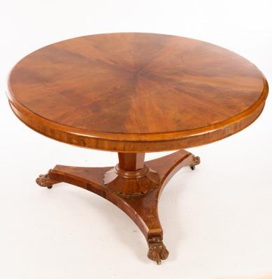 Appraisal: An early Victorian mahogany breakfast table the circular top with