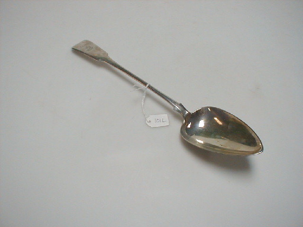 Appraisal: A George III silver basting spoon fiddle pattern Maker G