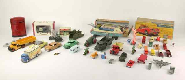 Appraisal: A quantity of Dinky toys unboxed and other toys including