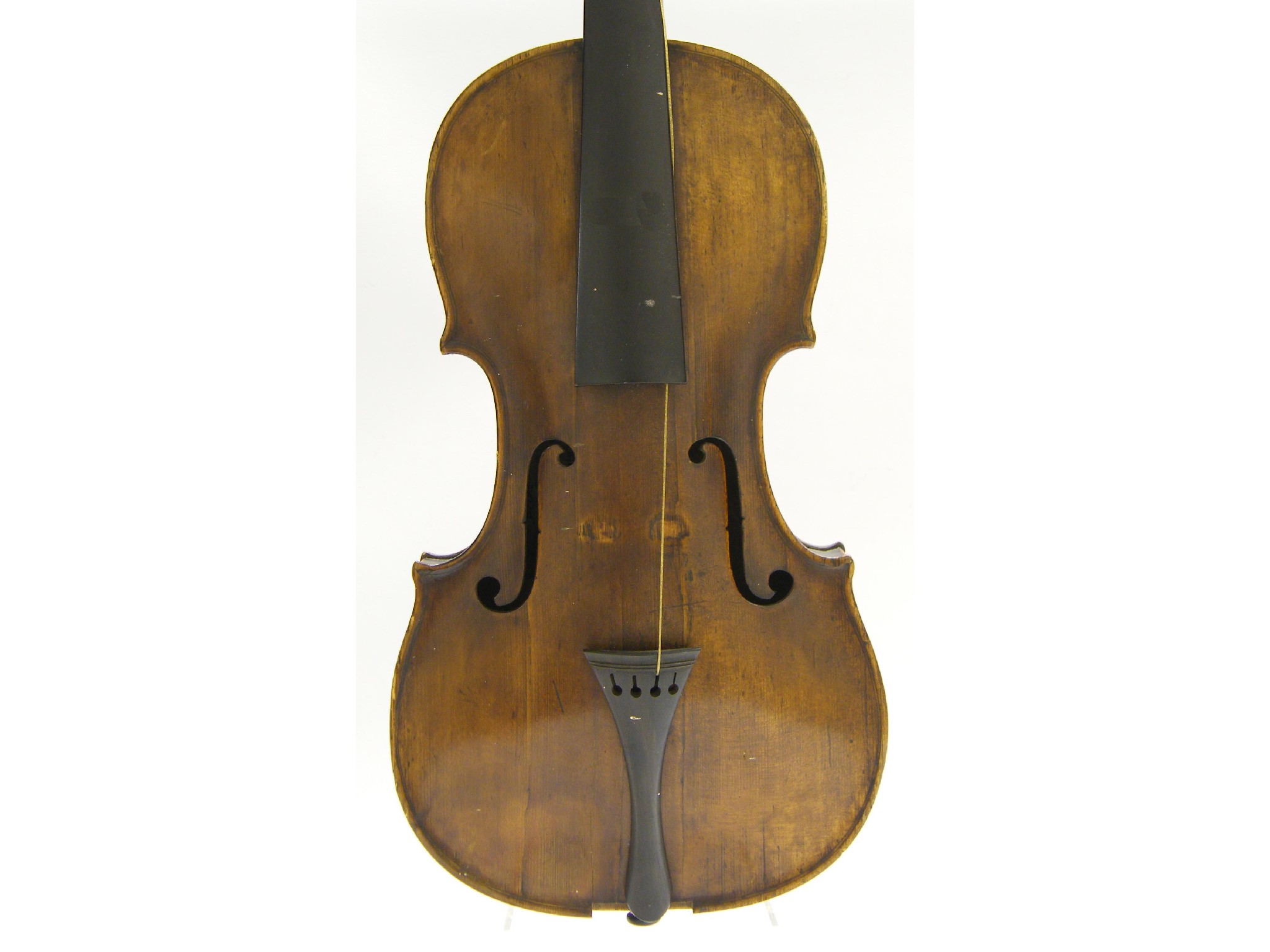 Appraisal: Interesting violin labelled Joseph Benedict Gedler the two piece back