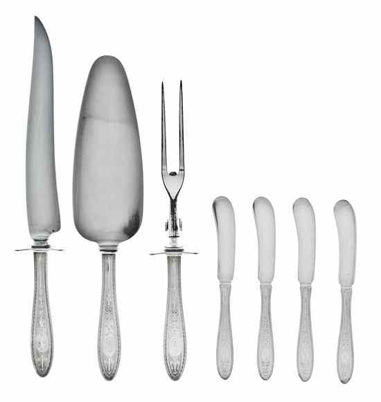 Appraisal: A Group of American Sterling Silver Flatware Articles Towle comprising