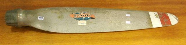 Appraisal: A McCalley alloy propellor circa cms