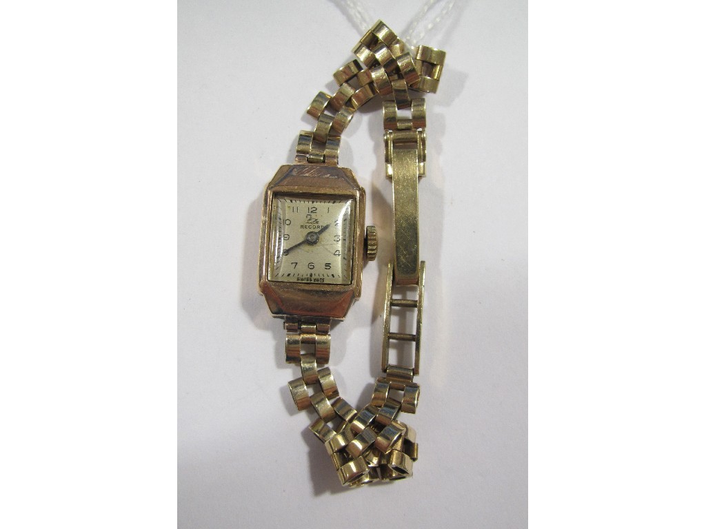 Appraisal: Ladies early th century ct gold cased wrist watch by