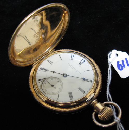 Appraisal: THREE HUNTER CASED POCKET WATCHES United States Watch Co of