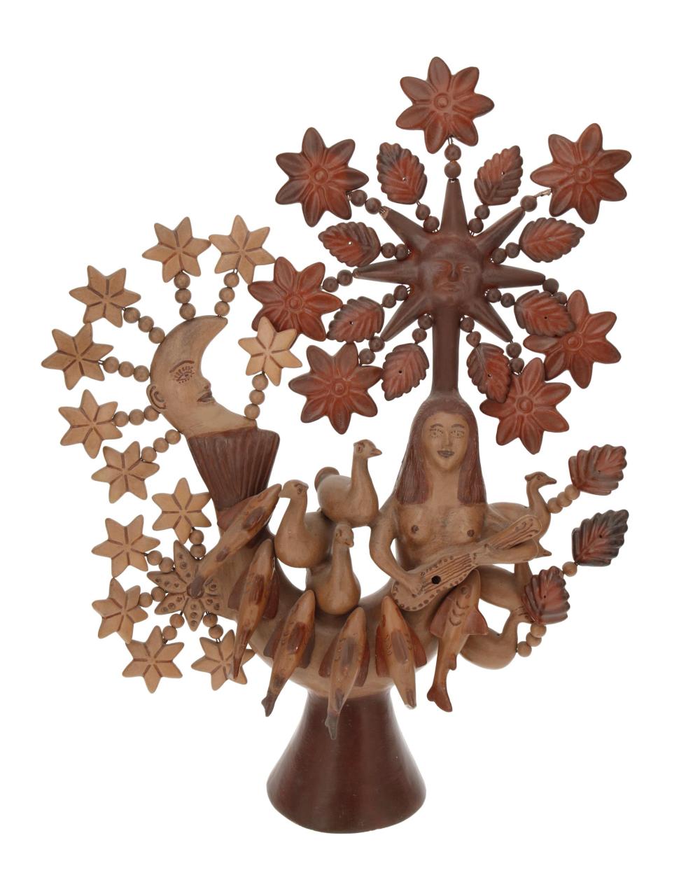 Appraisal: An rbol de la Vida tree of life pottery sculpture