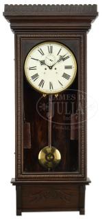 Appraisal: WATERBURY MAHOGANY MODEL WALL CLOCK WATERBURY MAHOGANY MODEL WALL CLOCK