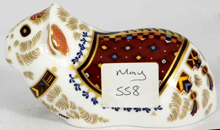 Appraisal: Royal Crown Derby Paperweight Guinea Pig Boxed