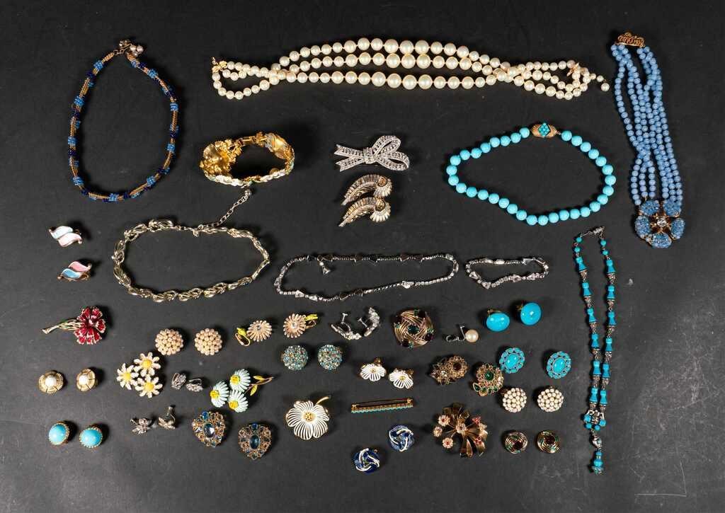 Appraisal: Lot of designer costume jewelry including Marvella Art Kramer Boucher