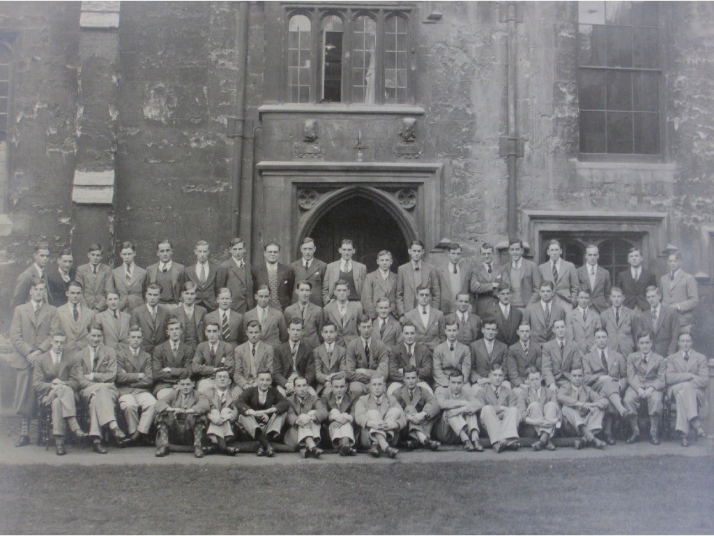 Appraisal: Two s framed photographs to include Brasenose College Oxford Freshman