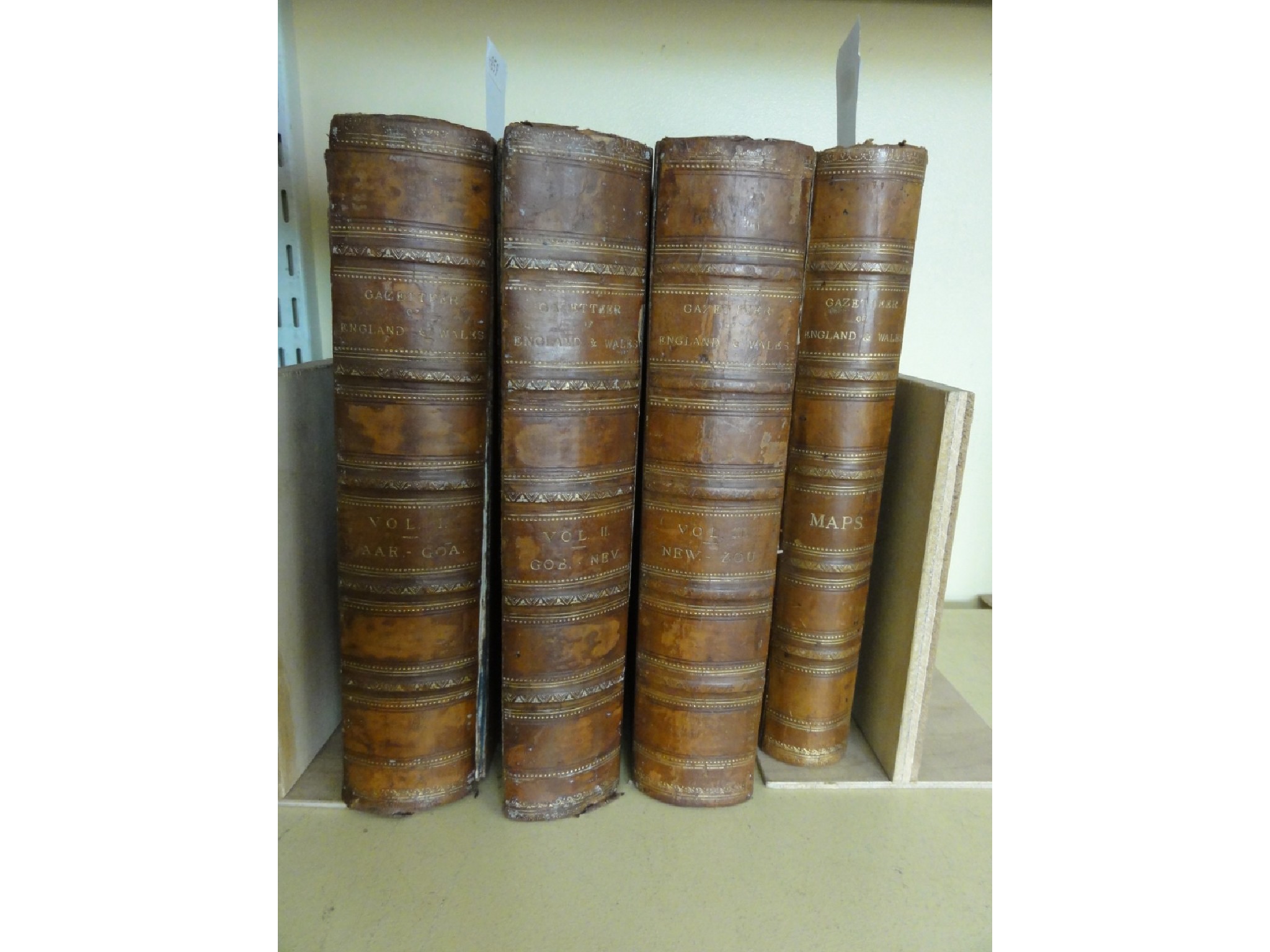 Appraisal: Gazetteer of England and Wales four volumes including one volume