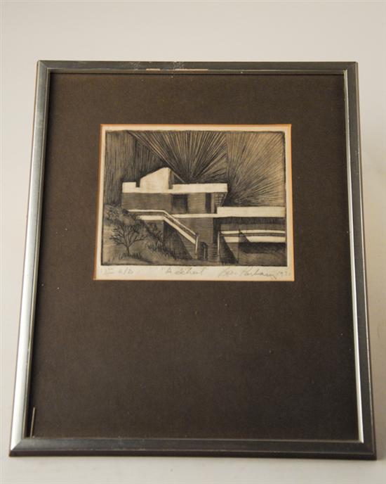 Appraisal: Leon Parham A School Print Limited edition titled signed and