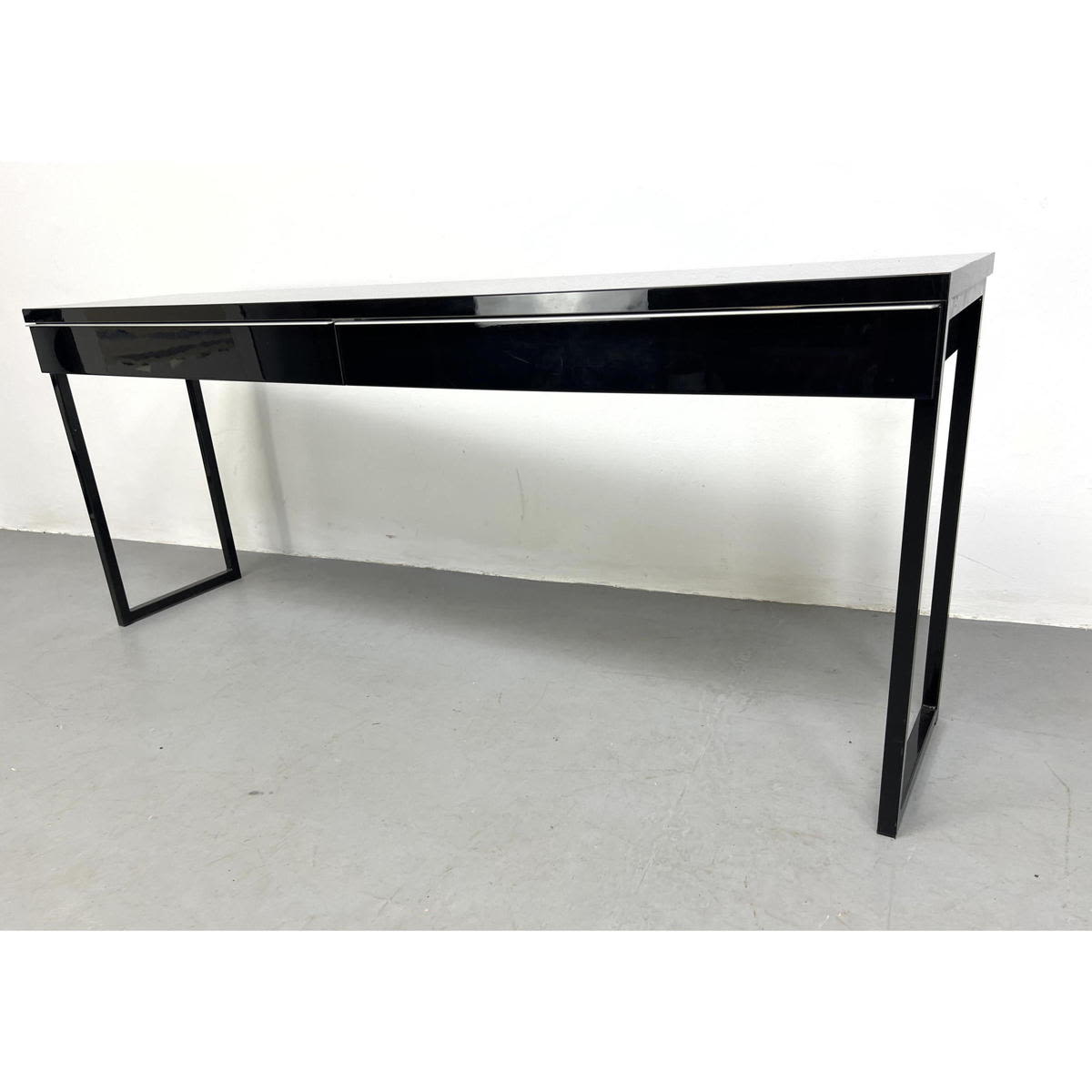 Appraisal: IKEA Modern Hall Console Table Besta Burs Two drawers Label