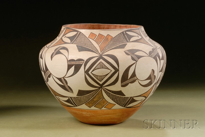 Appraisal: Southwest Polychrome Pottery Jar Acoma c first quarter th century