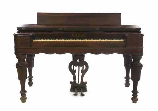 Appraisal: An American Rosewood Pump Organ Wing Chandler Detroit having a