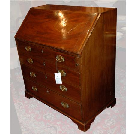 Appraisal: George III Mahogany Slant Front Desk Estimate -