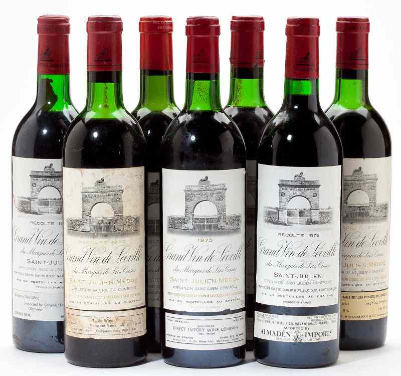 Appraisal: Chateau Leoville Las Cases total bottlesVintage St Julien hs lbsl