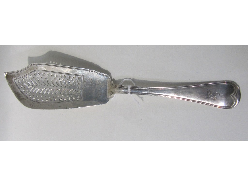 Appraisal: Victorian silver fish slice London