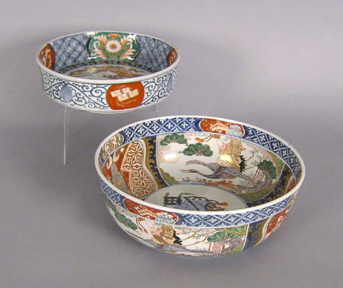 Appraisal: Two Imari bowls h x dia and h x dia