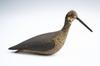 Appraisal: WOOD CARVING - Rare early carved wood shore bird with