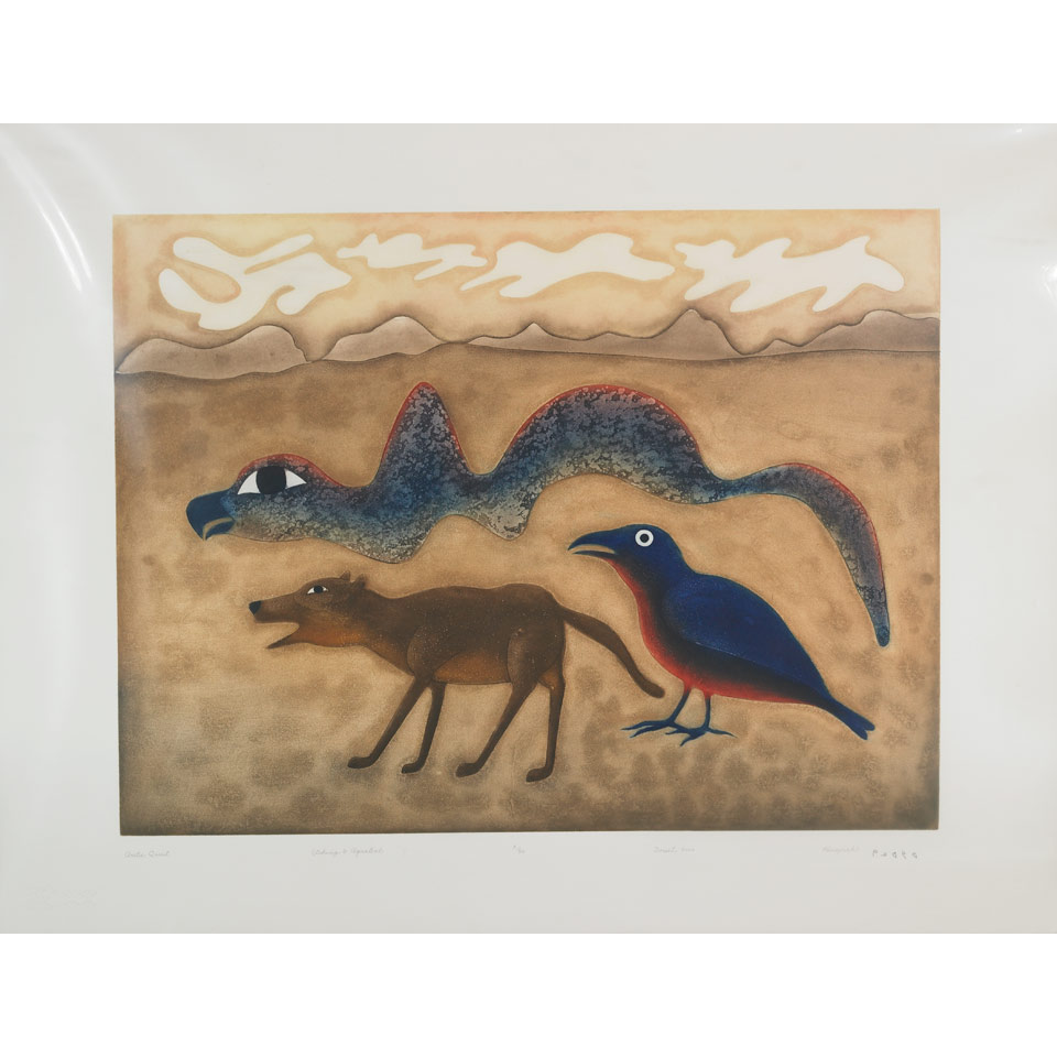 Appraisal: KENOJUAK ASHEVAK - E - Cape Dorset ARCTIC QUEST etching