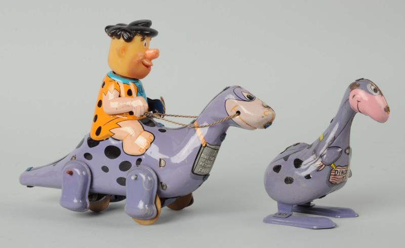 Appraisal: Lot Of Flintstones Wind-Up Toys The Dino Hopper toy is