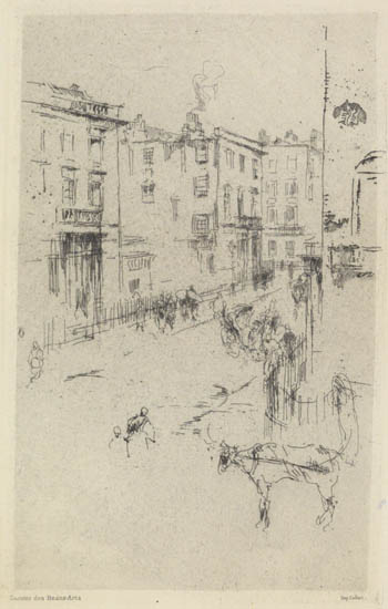 Appraisal: JAMES A M WHISTLER Alderney Street Etchings impressions Both x