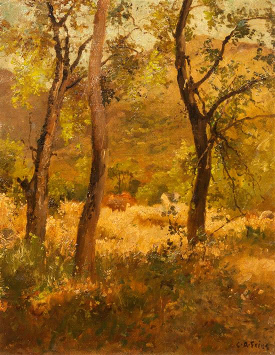 Appraisal: Sale Lot Charles Arthur Fries American - Wooded Landscape oil