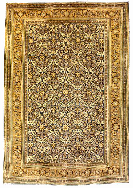 Appraisal: A Tabriz carpet Northwest Persia circa size approximately ft in