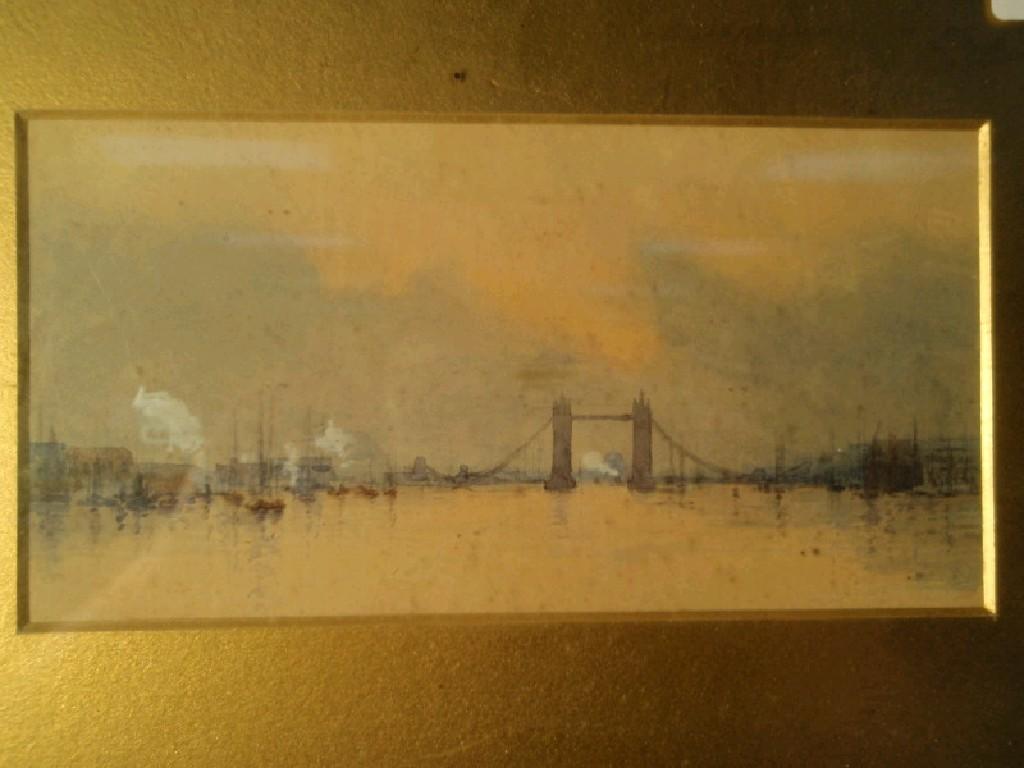 Appraisal: Anonymous thC The River Thames with Tower Bridge in the