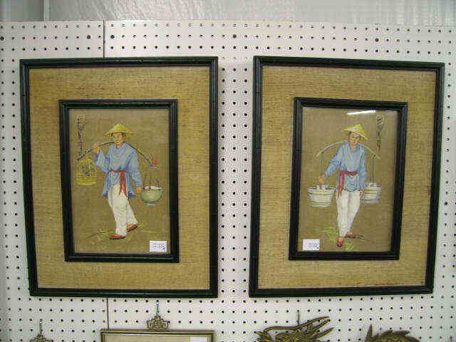 Appraisal: Pair of Chinese Watercolors by Fuka