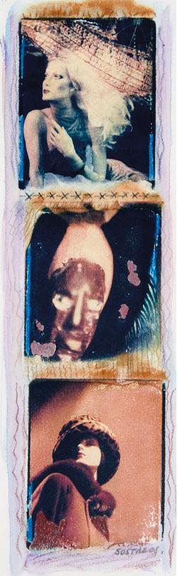 Appraisal: Mario SostreAttitude Polaroid transfer monoprint on BFK paper signed and