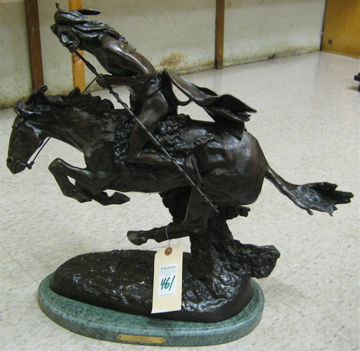 Appraisal: AFTER FREDERIC SACKRIDER REMINGTON American - Cheyenne a patinated bronze