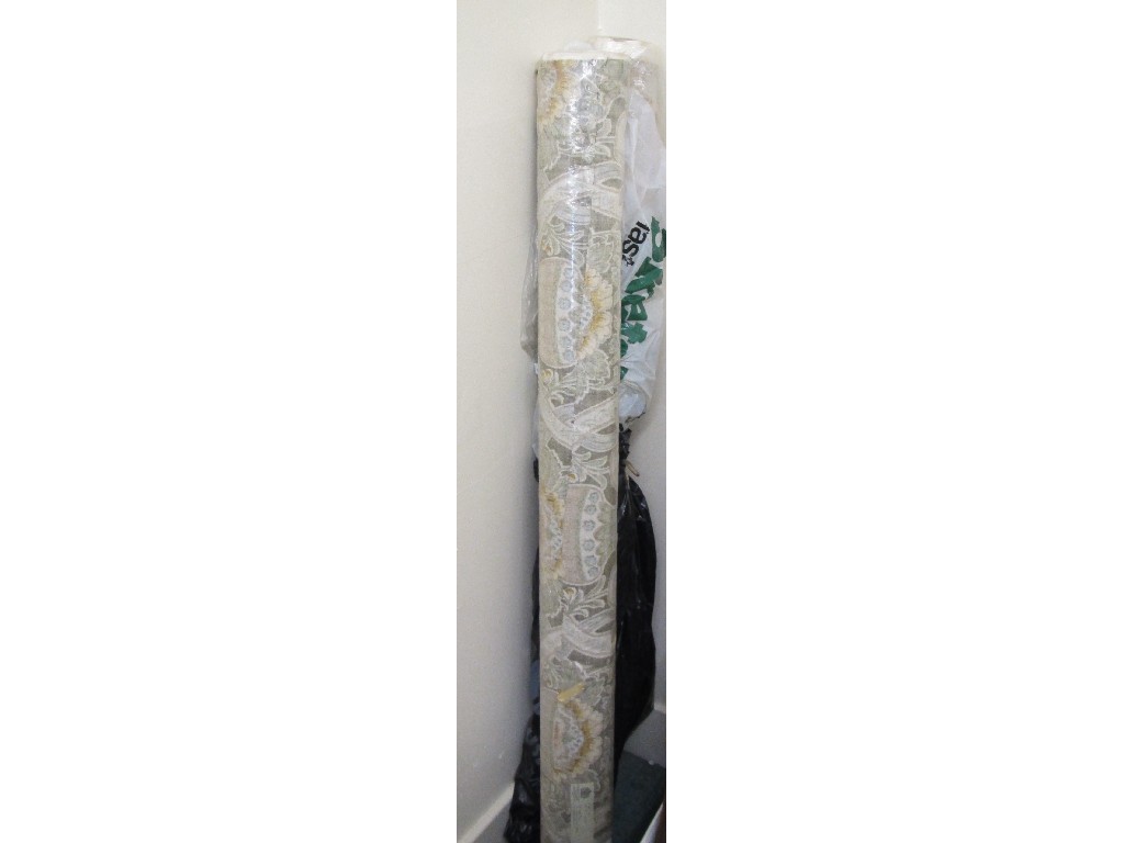 Appraisal: Two rolls of Sanderson floral decorated fabric