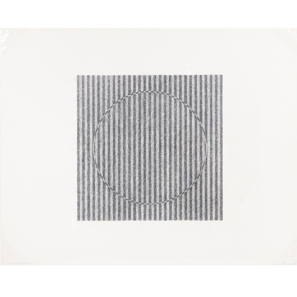 Appraisal: JAMES SPENCER RUSSELL INDIANA B CIRCLE IN SQUARE GRAPHITE ON