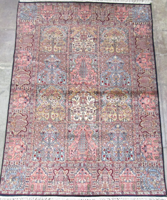 Appraisal: HAND KNOTTED ORIENTAL AREA RUG Persian Bakhtiari garden panel design