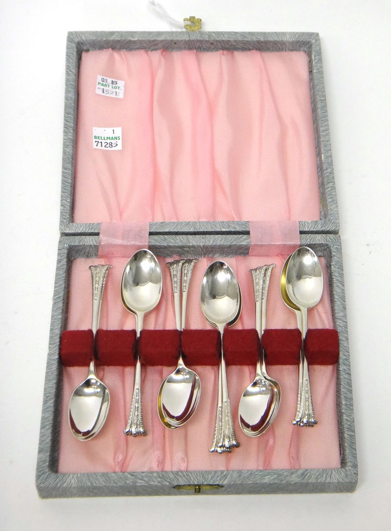 Appraisal: A set of twelve late Victorian silver coffee spoons in