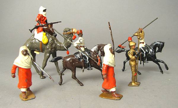 Appraisal: William Britains Assorted Military Figures Lot includes Arabs Camels other