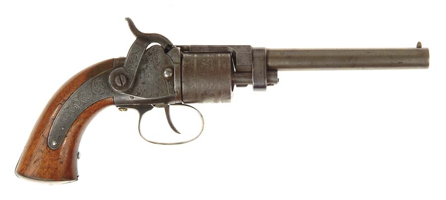 Appraisal: RARE MASSACHUSETTS ARMS CO WESSON LEAVITT REVOLVER SN Cal rnd