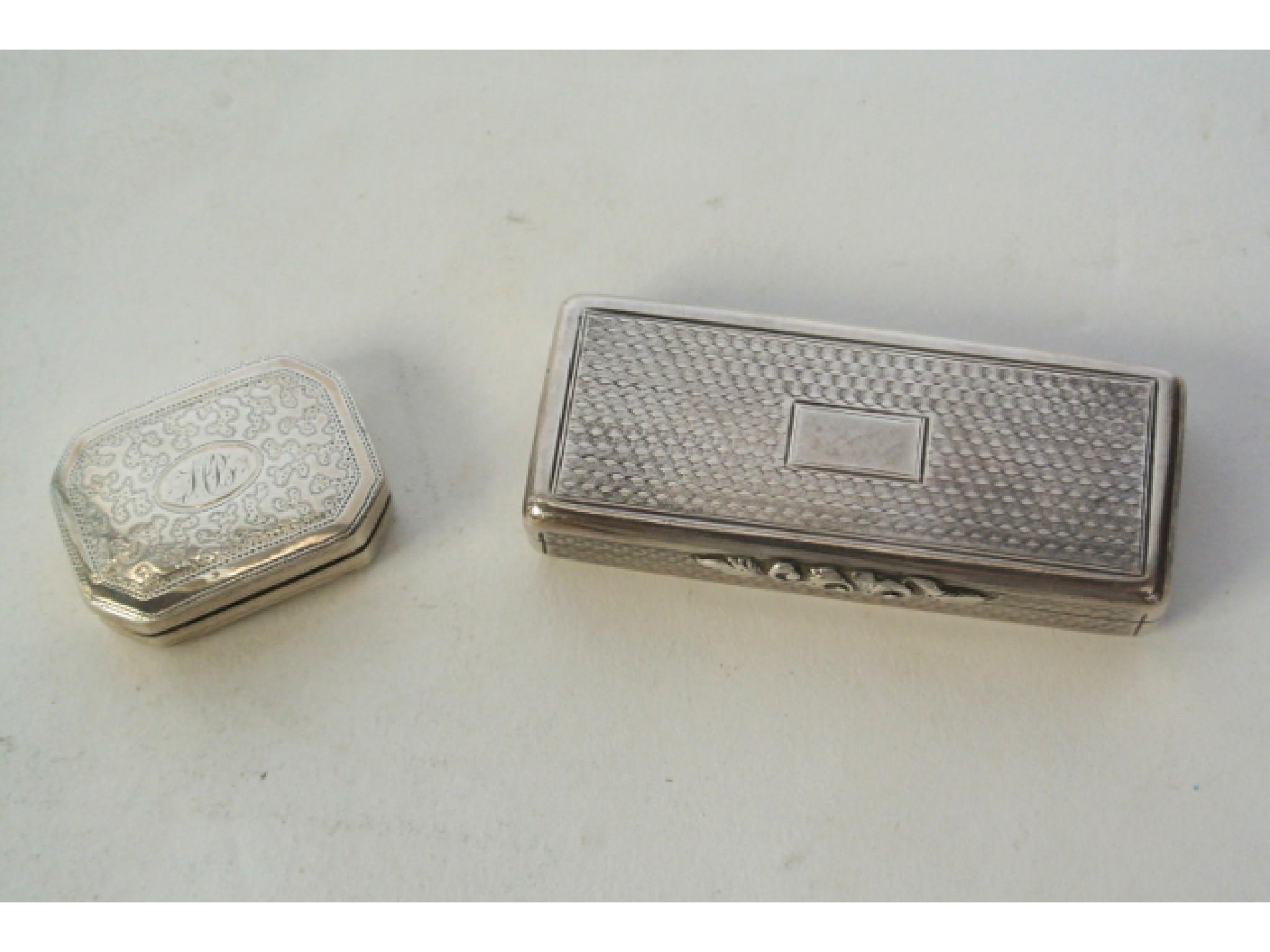 Appraisal: A George III silver vinaigrette Samuel Pemberton Birmingham the rectangular