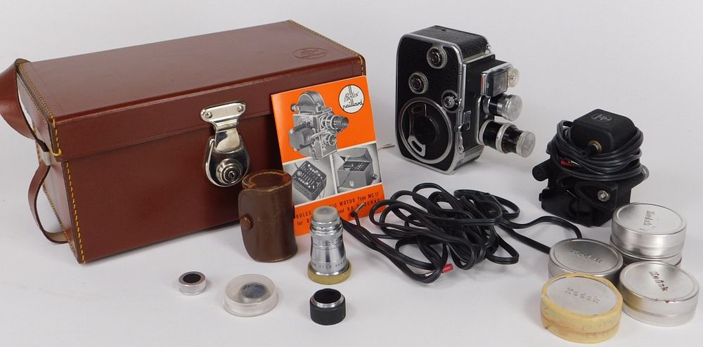 Appraisal: Bolex B L Double mm Movie Camera Bolex B L