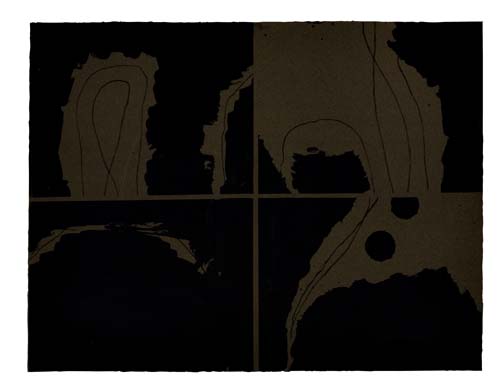 Appraisal: LOUISE NEVELSON Dusk in August Lithograph printed in black and